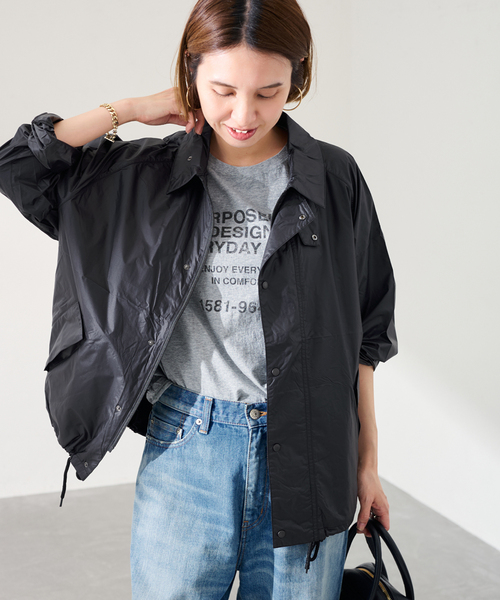 フレームワーク BARBOUR オーバーサイズ コート 黒 チェック バブアー Barbour バブアー OS WAX BURGHLEY オーバーサイズ バーレー ワックス