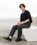 tシャツ アンチピリングハイゲージニット/クル...の詳細画像2