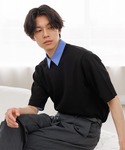 tシャツ アンチピリングハイゲージニット/クル...の詳細画像5