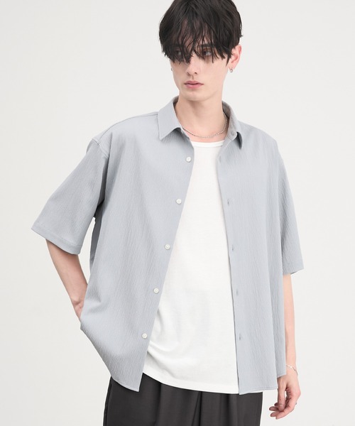 CIYOT シャツ 半袖 「CIYOT」ドライタッチ 楊柳 レギュラーカラー