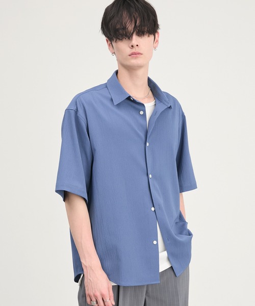 CIYOT シャツ 半袖 「CIYOT」ドライタッチ 楊柳 レギュラーカラー