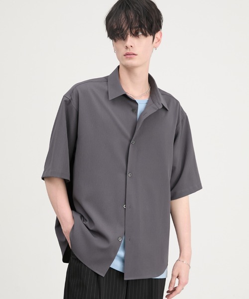 CIYOT シャツ 半袖 「CIYOT」ドライタッチ 楊柳 レギュラーカラー