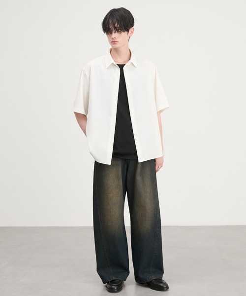 CIYOT シャツ 半袖 「CIYOT」ドライタッチ 楊柳 レギュラーカラー