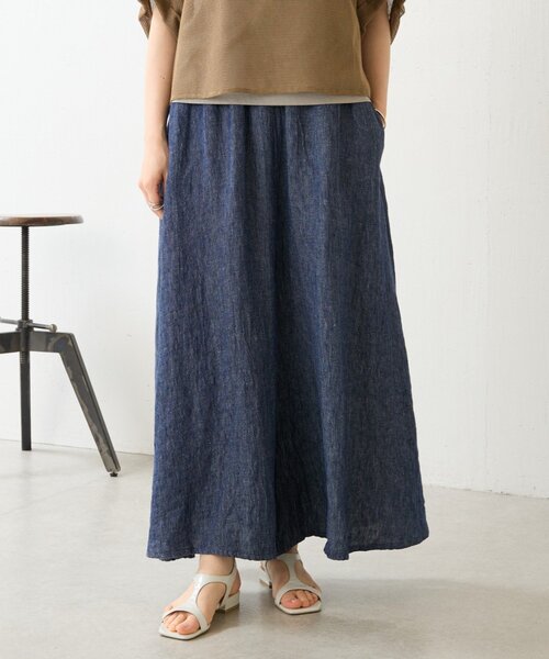 BEARDSLEY（ビアズリー） パンツ リネンデニムサルエルパンツ