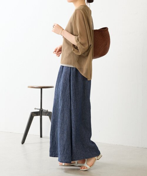 BEARDSLEY（ビアズリー） パンツ リネンデニムサルエルパンツ
