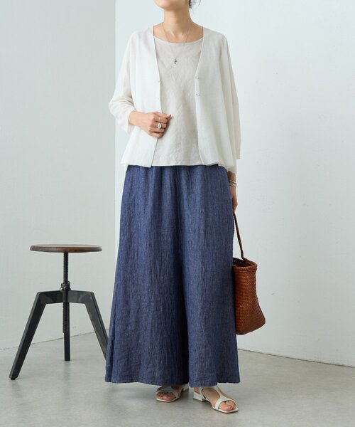 BEARDSLEY（ビアズリー） パンツ リネンデニムサルエルパンツ