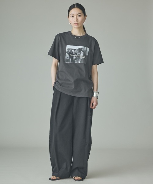 curensology コットンニーレングスワイドパンツ　ブラック 中古・古着通販】Curensology (カレンソロジー) コットンニーレングス2