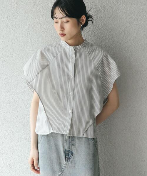 「KBF」 半袖ブラウス ONE ブルー系その他 レディース_画像3