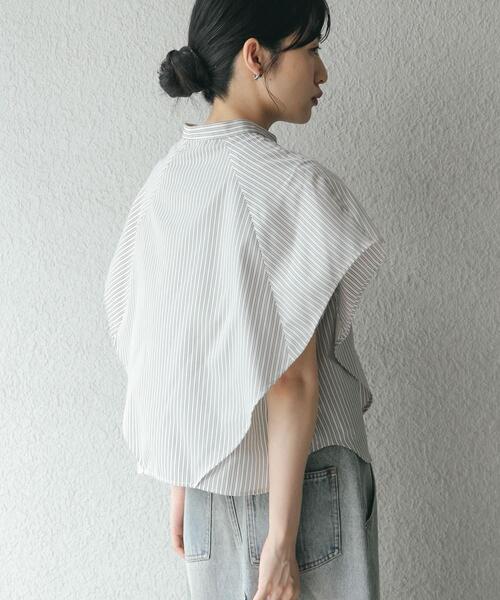 「KBF」 半袖ブラウス ONE ブルー系その他 レディース_画像4