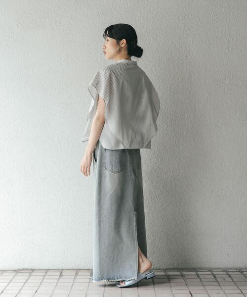 「KBF」 半袖ブラウス ONE ブルー系その他 レディース_画像5
