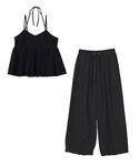 ワンピース SET2点キャミビスチェ+ワイドパンツの詳細画像1