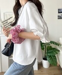 tシャツ 半袖 袖ぽわんで大人の甘さを叶える。...の詳細画像4