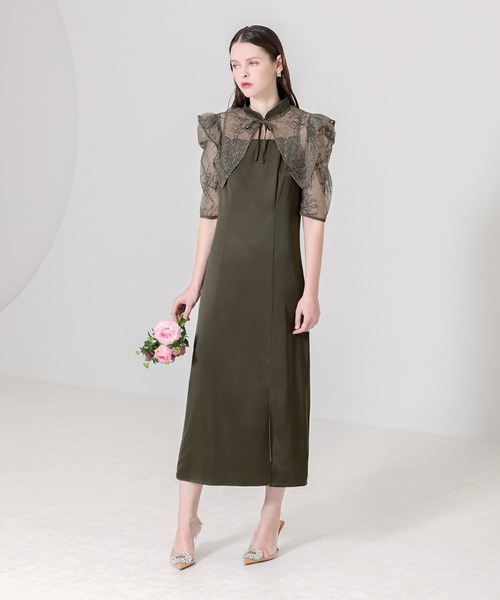 「Leja」 コンビワンピース MEDIUM カーキ レディース_画像2