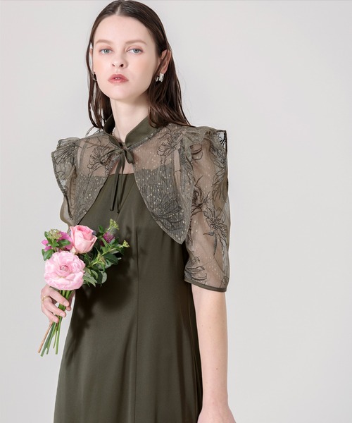 「Leja」 コンビワンピース MEDIUM カーキ レディース_画像4