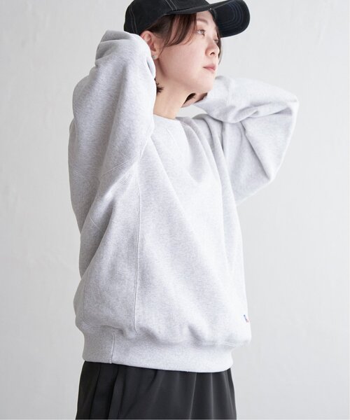 「Russell Athletic」 スウェットカットソー M ネイビー レディース_画像5