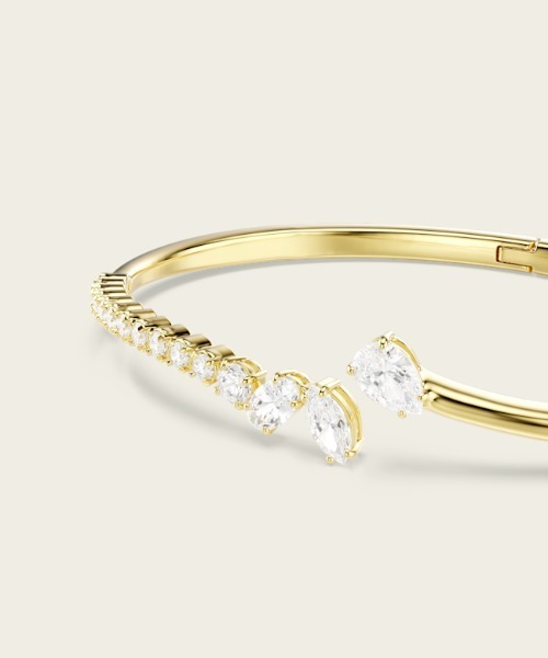 SWAROVSKI Mesmeraバングル　美品 SWAROVSKI（スワロフスキー） ブレスレット 「公式」「スワロフスキー