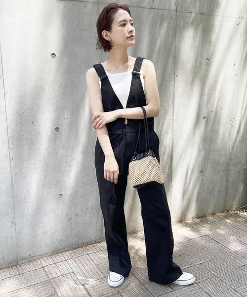 「Spick & Span」 オーバーオール 38 ベージュ レディース_画像4