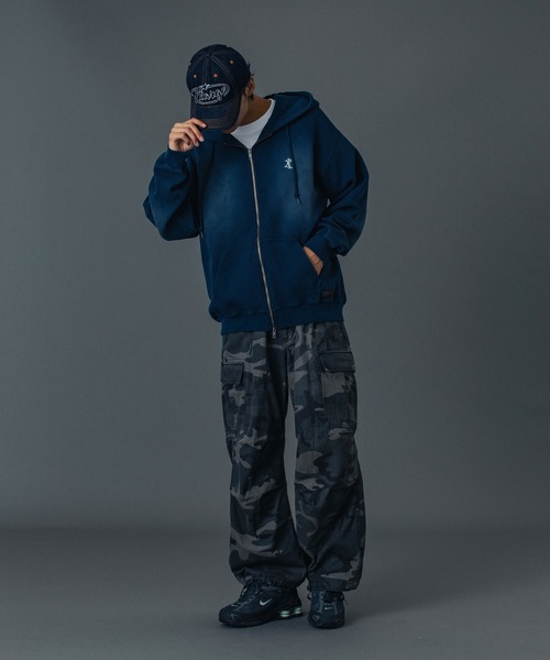XLARGE（エクストラ ラージ） ジップアップパーカー L オリーブ メンズ