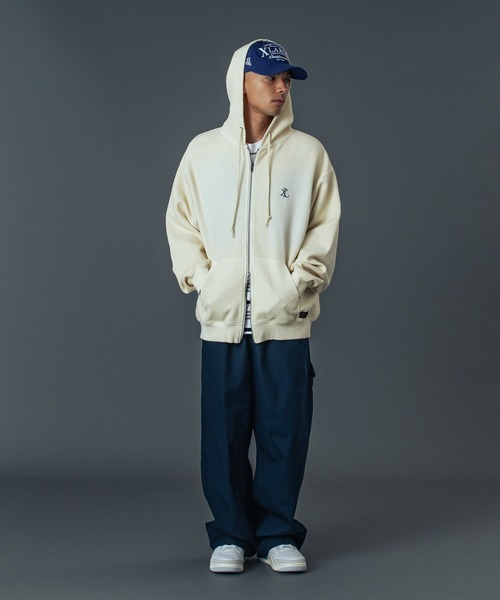 XLARGE（エクストラ ラージ） ジップアップパーカー L オリーブ メンズ