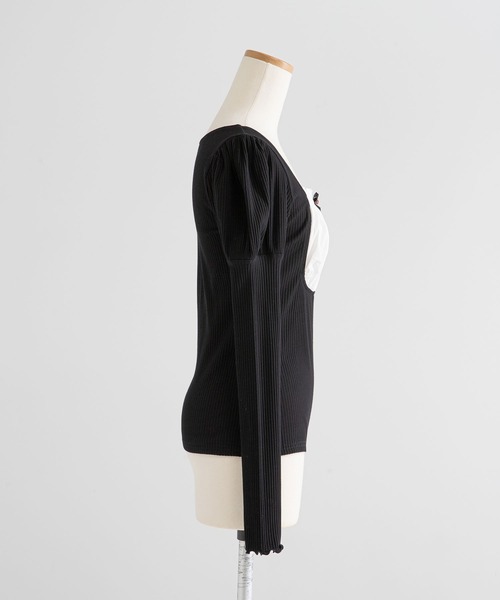 「DearMyLoveRose」 長袖カットソー LARGE グレー レディース_画像5