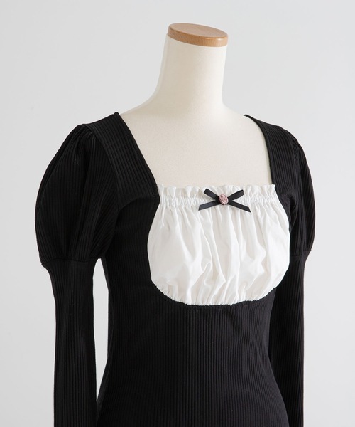 「DearMyLoveRose」 長袖カットソー LARGE グレー レディース_画像6