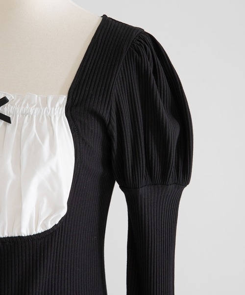 「DearMyLoveRose」 長袖カットソー LARGE グレー レディース_画像8