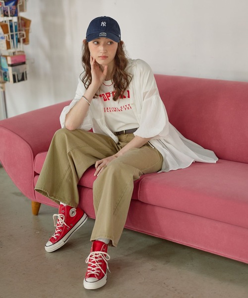 「GEORGE'S」 半袖チュニック FREE ブルー レディース_画像9