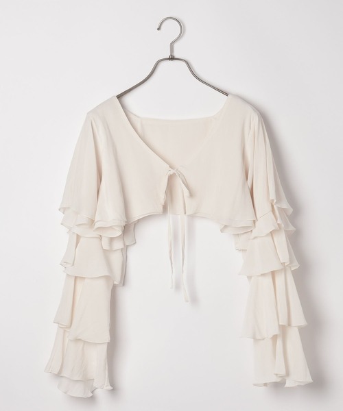 「Heather」 長袖シャツ FREE アイボリー レディース_画像3