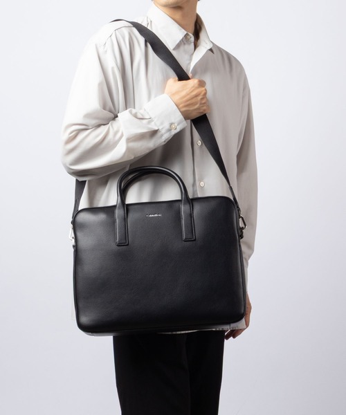 Charles & Keith ブラック ビジネスバッグ ノベルティ付き Calvin Klein（カルバン・クライン） ビジネスバッグ RAISED COMMUTER