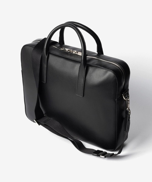 【週末限定価格】CKカルバンクライン ビジネスバッグ A4 PC収納 黒レザー Calvin Klein（カルバン・クライン） ビジネスバッグ RAISED COMMUTER