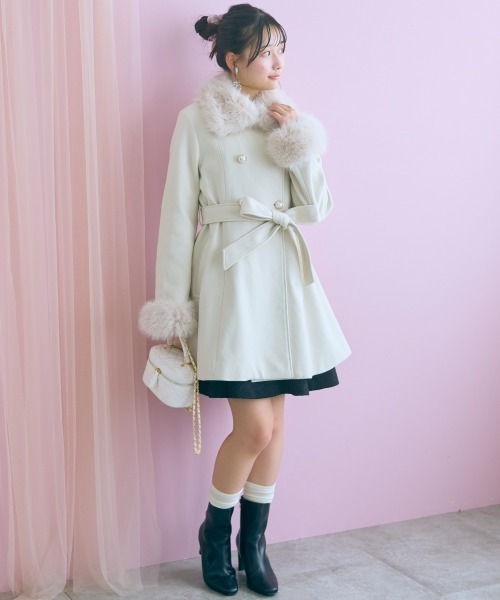 marun（マルン） ワンピース 「大きいサイズ」ツイード調Aライン