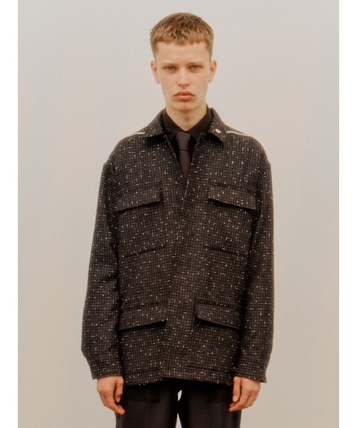 ジャケット ブルゾン NULABEL ニューレーベル / REFRECTOR TWEED 