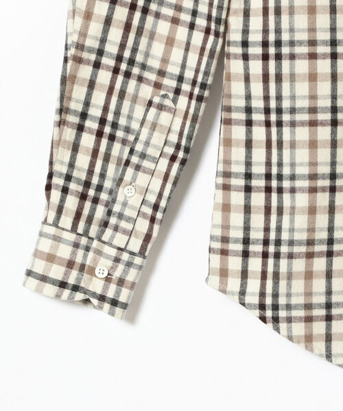 新品 シャツ シャツ ZOZOTOWN PayPayモール店 - 通販 - PayPayモール ブラウス GYMPHLEX / フランネル チェック ボタンダウン お得最新作