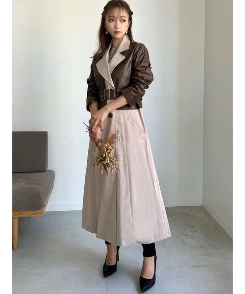 タンブラー マグカップ コート トレンチコート フェイクレザーレイヤードトレンチコート Zozotown モール店 通販 モール 卸 仕入れサイト Viktorsports Com