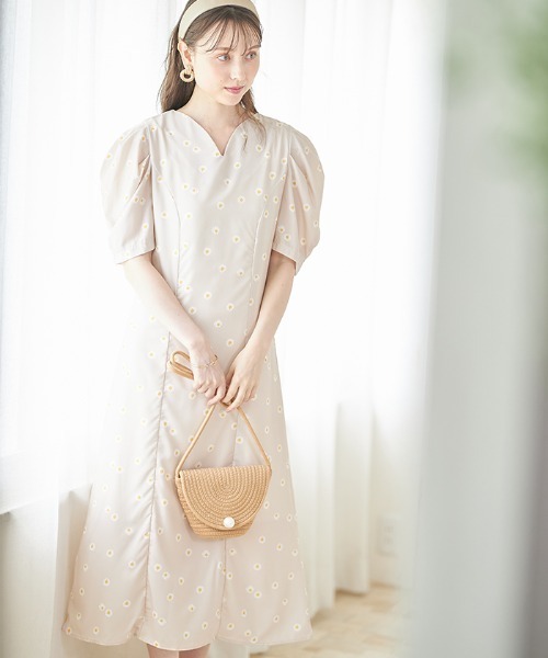 ワンピース マーガレットデザインパフスリーブワンピース Zozotown Paypayモール店 通販 Paypayモール