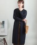 ノーカラーコート コート ノーカラー バックリ...の詳細画像1
