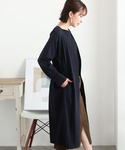 ノーカラーコート コート ノーカラー バックリ...の詳細画像2
