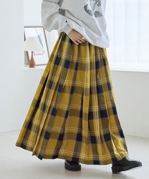 LAVEANGE（ラビアンジェ） スカート タータンチェックプリーツスカート