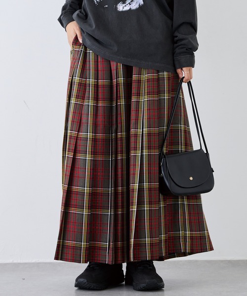 LAVEANGE（ラビアンジェ） スカート タータンチェックプリーツスカート