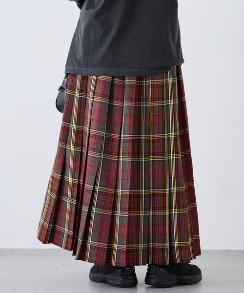 LAVEANGE（ラビアンジェ） スカート タータンチェックプリーツスカート