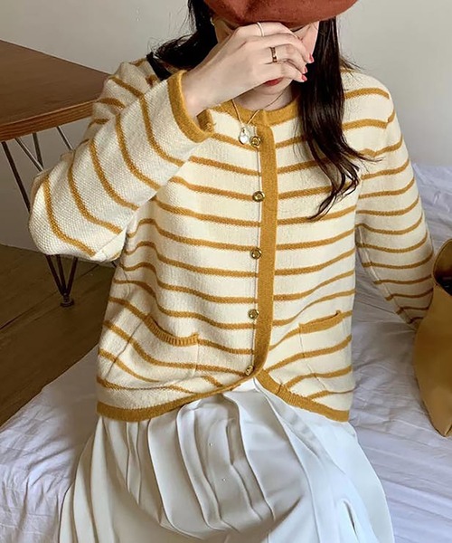 Girly Doll（ガーリードール） カーディガン ボーダーニットジャケット