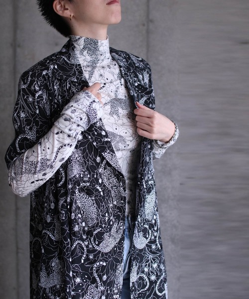 G.V.G.V.（ジーヴィージーヴィー） tシャツ LEOPARD PRINT HIGH NECK G.V.G.V. レーストップス