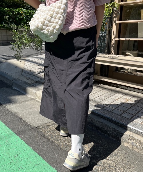 ✅️【未使用品】ENCHAINEMENT　ナイロンスカート　グレー　サイズ1 ✅️【未使用品】ENCHAINEMENT ナイロンスカート グレー サイズ1