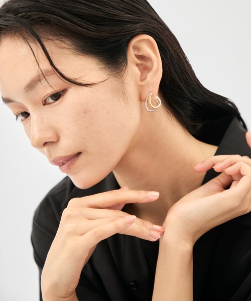 Jouete（ジュエッテ） イヤリング サークルイヤリング ティアドロップ