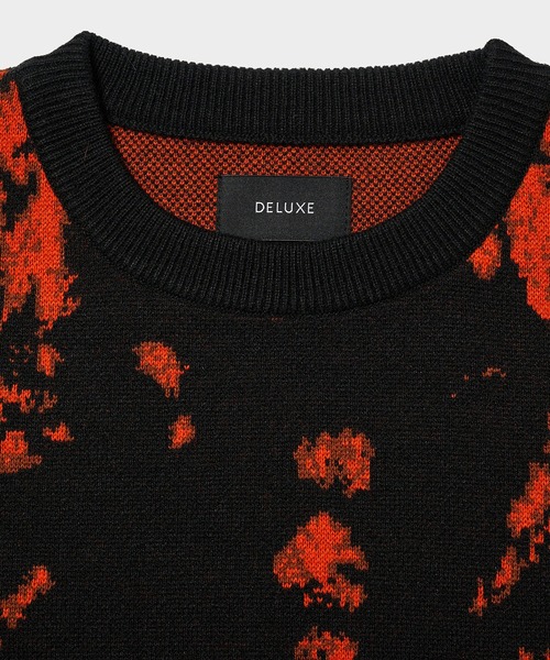試着程度 23AW DELUXE DAYDREAM ブラックセーター DELUXE（デラックス