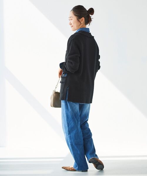 ジャケット・アウター laubeblanc Compact Knit Cashmere Blouson Compact Knit Cashmere Blouson – L'AUBE BLANC