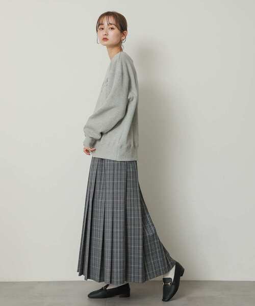 SENSE OF PLACE by URBAN RESEARCH スカート チェックロングプリーツ