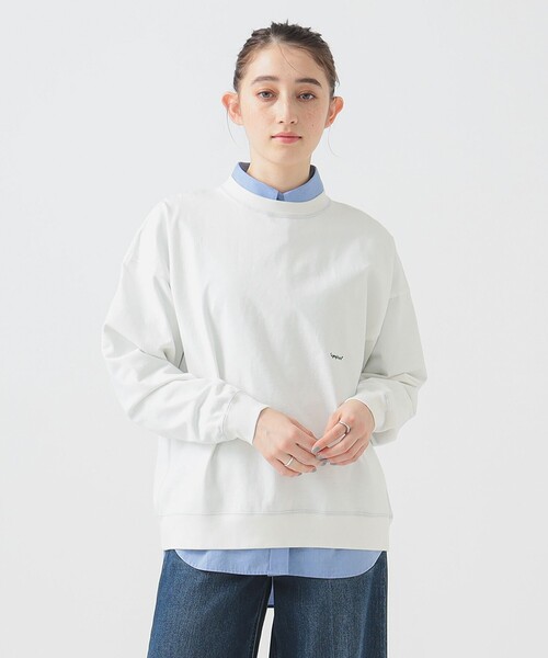 GYMPHLEX / クルーネック ロングスリーブ Tシャツ ライトグレー GYMPHLEX tシャツ / クルーネック ロングスリーブ Tシャツ