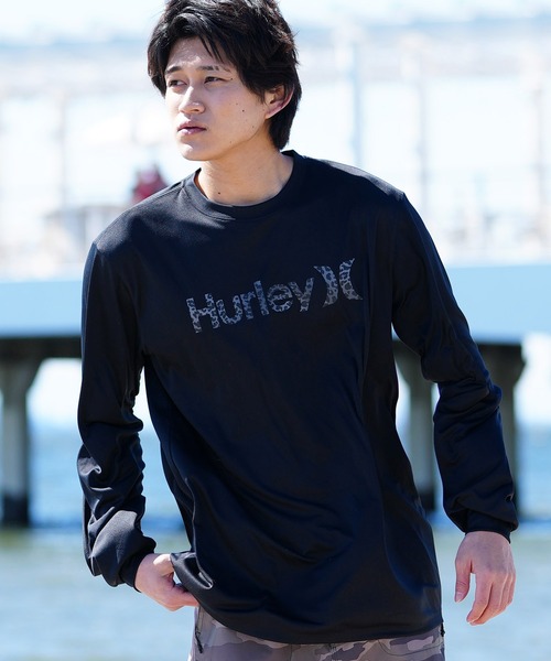 ラッシュガード Hurley/ハーレー 長袖/ロンT UVケアラッシュガード Hurley（ハーレー） ラッシュガード 長袖Tシャツ/ラッシュガード 水陸
