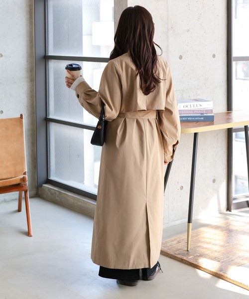 トレンチコート コート 「 低身長向けサイズ 」 ロングトレンチ